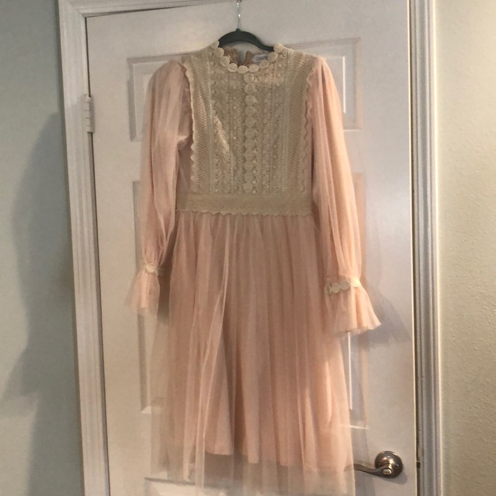 Chicwish size small blush rodeo queen dress